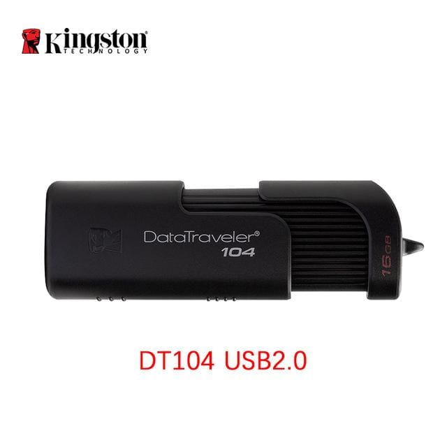 Kingston USB Flash Drive 16GB 32GB pendrive 64GB memoria usb stick USB Pen Disk Stick DT100G3 USB 3.0 flash drive usb stick gift, Capacity:64GB (DT104)