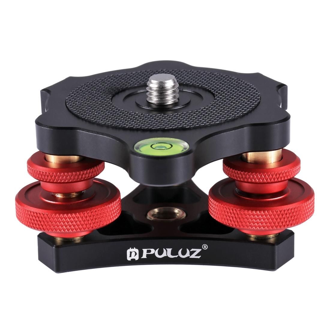 PULUZ Aluminum Alloy Adjustment Dials Leveling Base Ball Head for Camera Tripod Head