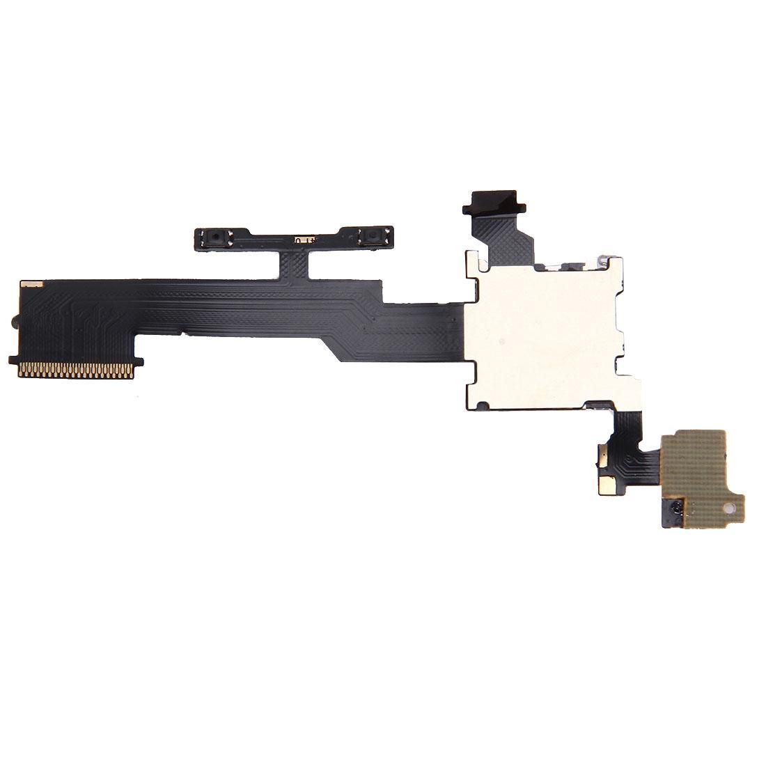 Volume Control Button & SD Memory Card Slot Flex Cable for HTC One M8