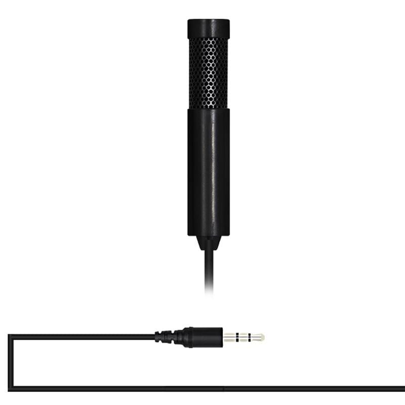 Yanmai SF555 Mini Professional 3.5mm Jack Studio Stereo Condenser Recording Microphone, Cable Length: 1.5m, Compatible with PC and Mac for Live Broadcast Show, KTV, etc. (Black)