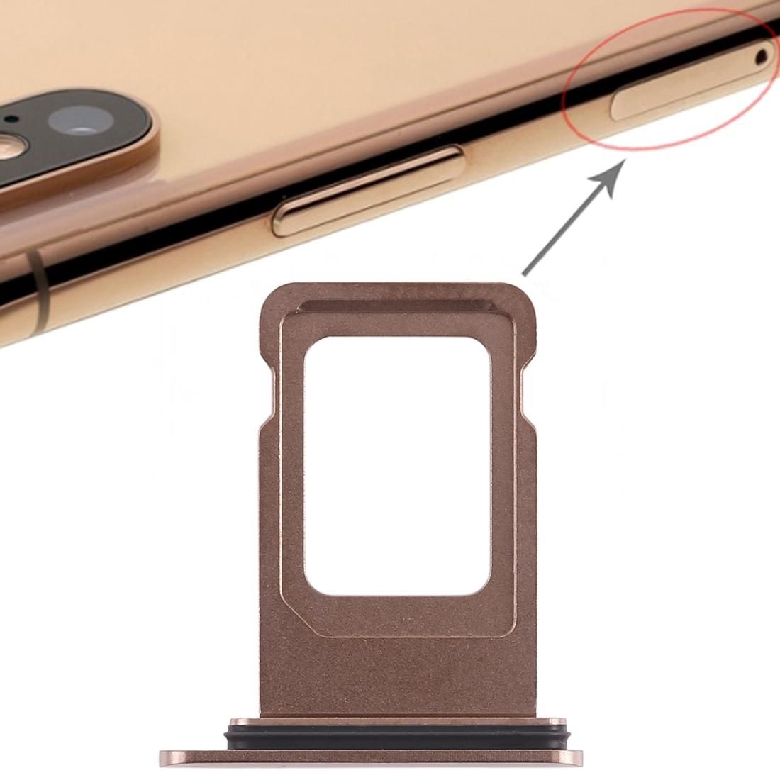 Double SIM Card Tray for iPhone XS Max (Gold)