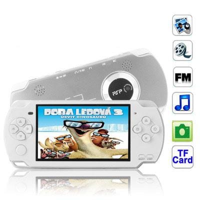 4.3 inch TFT Screen 4GB MP5 player, Support Double 3.5 mm Earphone, Camera, FM Radio, E-Book, Games, TV Out, TF Card Slot (Silver)