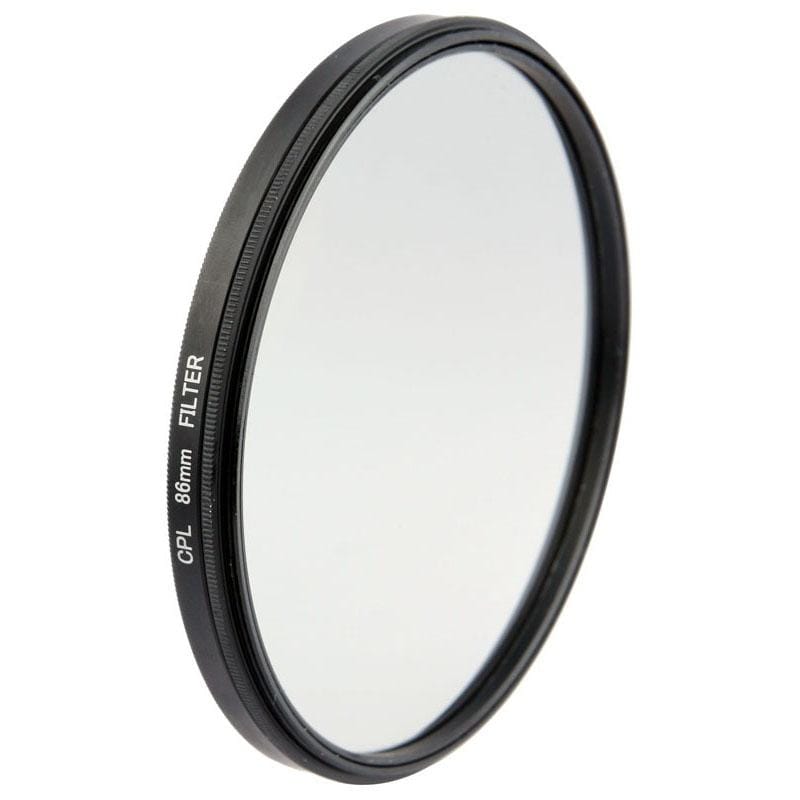 Aluminum Alloy 86mm Polarizing CPL Filter for DSLR Camera Lens (Black)