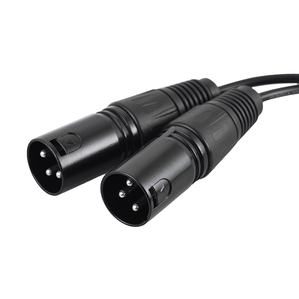 1.5m/ 5ft Audio Cable Cord Dual XLR Male to 3.5mm Male Plug