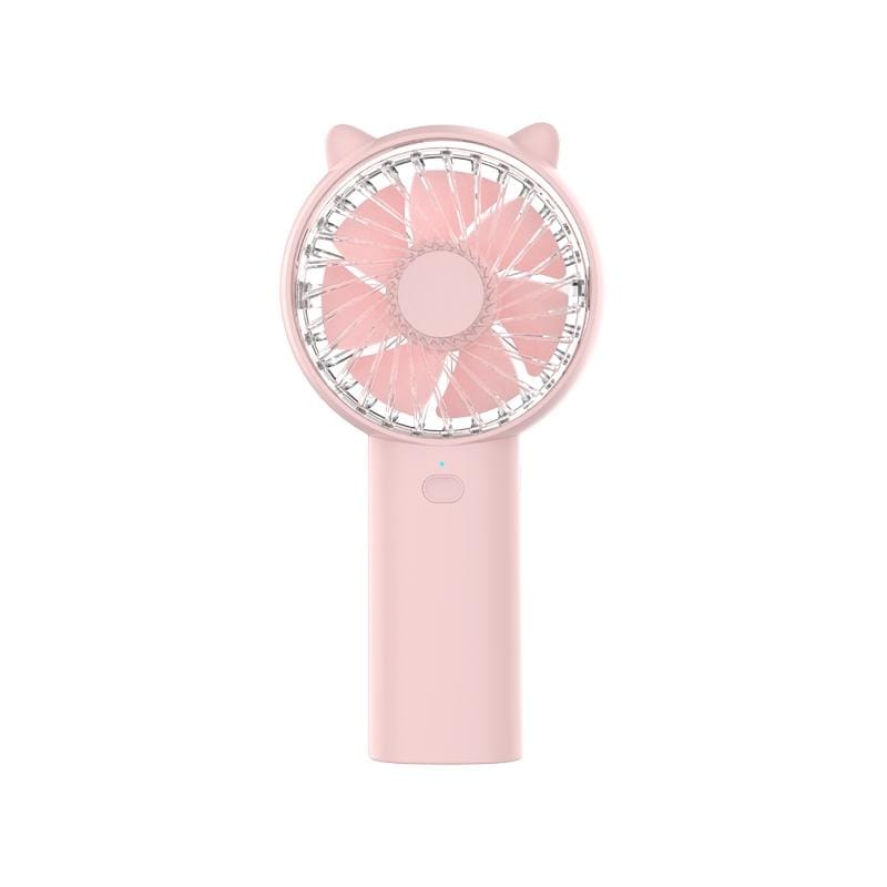 WT-F30 Multi-function Adjustable USB Charging Handheld Electric Fan, 4 Speed Control (Pink)