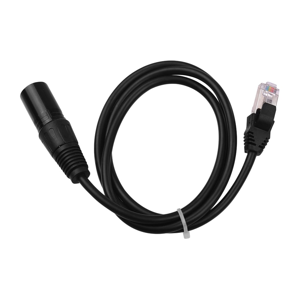 RJ45 Male Network Connector to 3-Pin Mini XLR Male Extension - 1m
