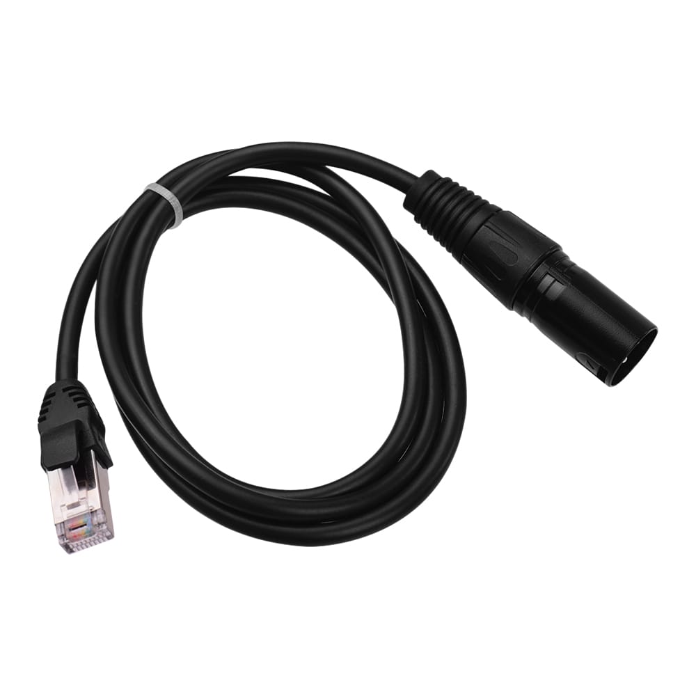 RJ45 Male Network Connector to 3-Pin Mini XLR Male Extension - 1m