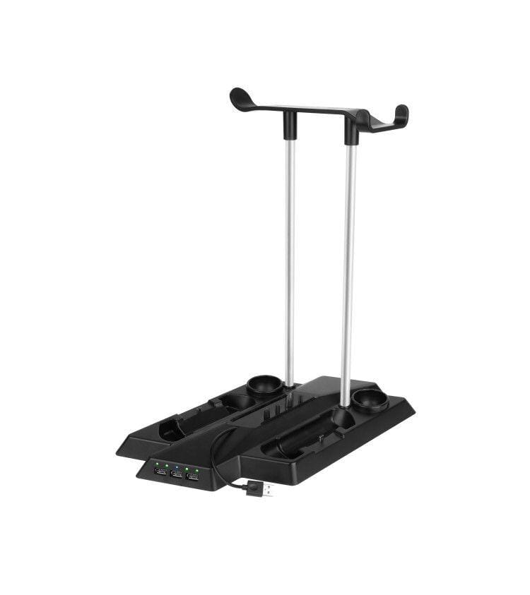 Portable Charge Stand Base Movable Charging Station Stand Storage Dual Controller Charging Station For PS4 and PS VR Headset
