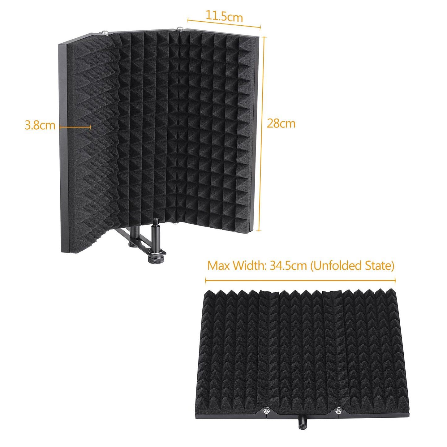 Professional Studio Recording Microphone Isolation Shield