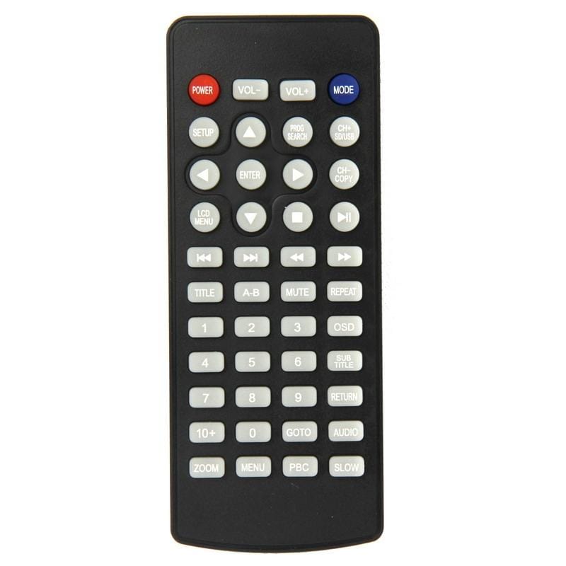 Universal Remote Controller for Portable DVD Player (Black)