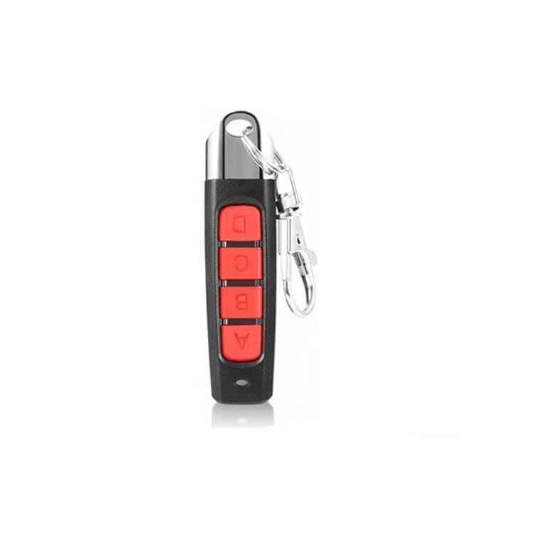 433MHz Copy Type Universal Wireless Garage Door Key 4 Buttons Copy Remote Control Transmitter (Red)