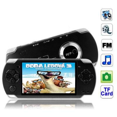 4.3 inch TFT Screen 4GB MP5 player, Support Double 3.5 mm Earphone, Camera, FM Radio, E-Book, Games, TV Out, TF Card Slot (Black)