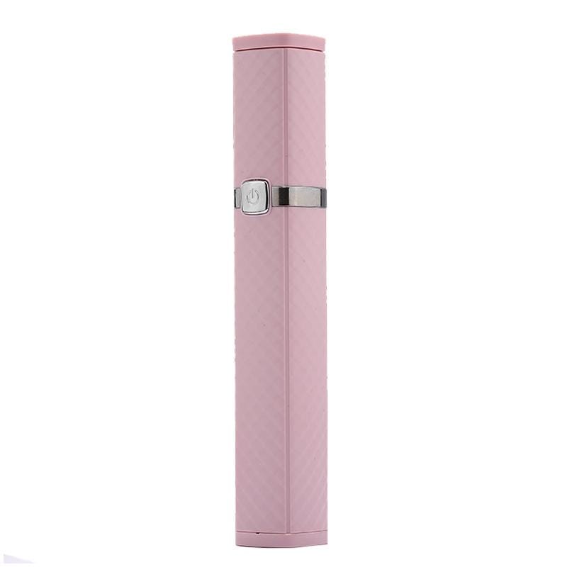 CYKE S3 Hidden One-piece Lipstick Shape Wireless Bluetooth Selfie Stick with Rear Mirror (Pink)