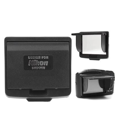 Digital LCD Sunshade Hood Screen Protector for Nikon D700 (Black)