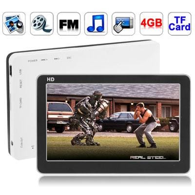 4.3 inch Touch Screen 8GB MP5 Player, Support FM Radio, E-Book, Games, TV Out (Black)