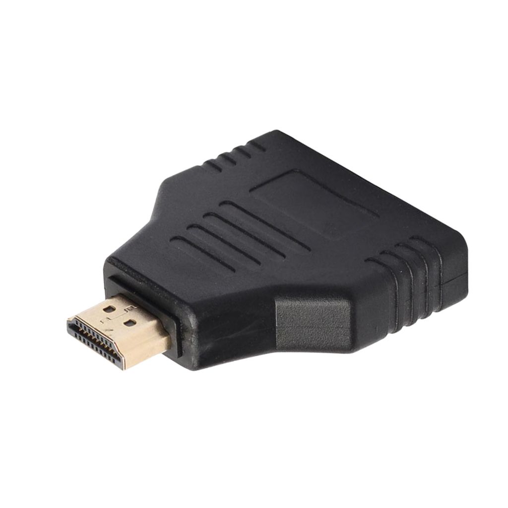 1080P HDMI Male to 2 HDMI Female 1 in 2 out Splitter Cable Adapter Converter, Black