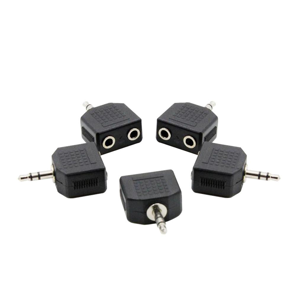 5 Pieces F-41 Audio Output Connector 3.5mm to 3.5mm Audio Jack Plug