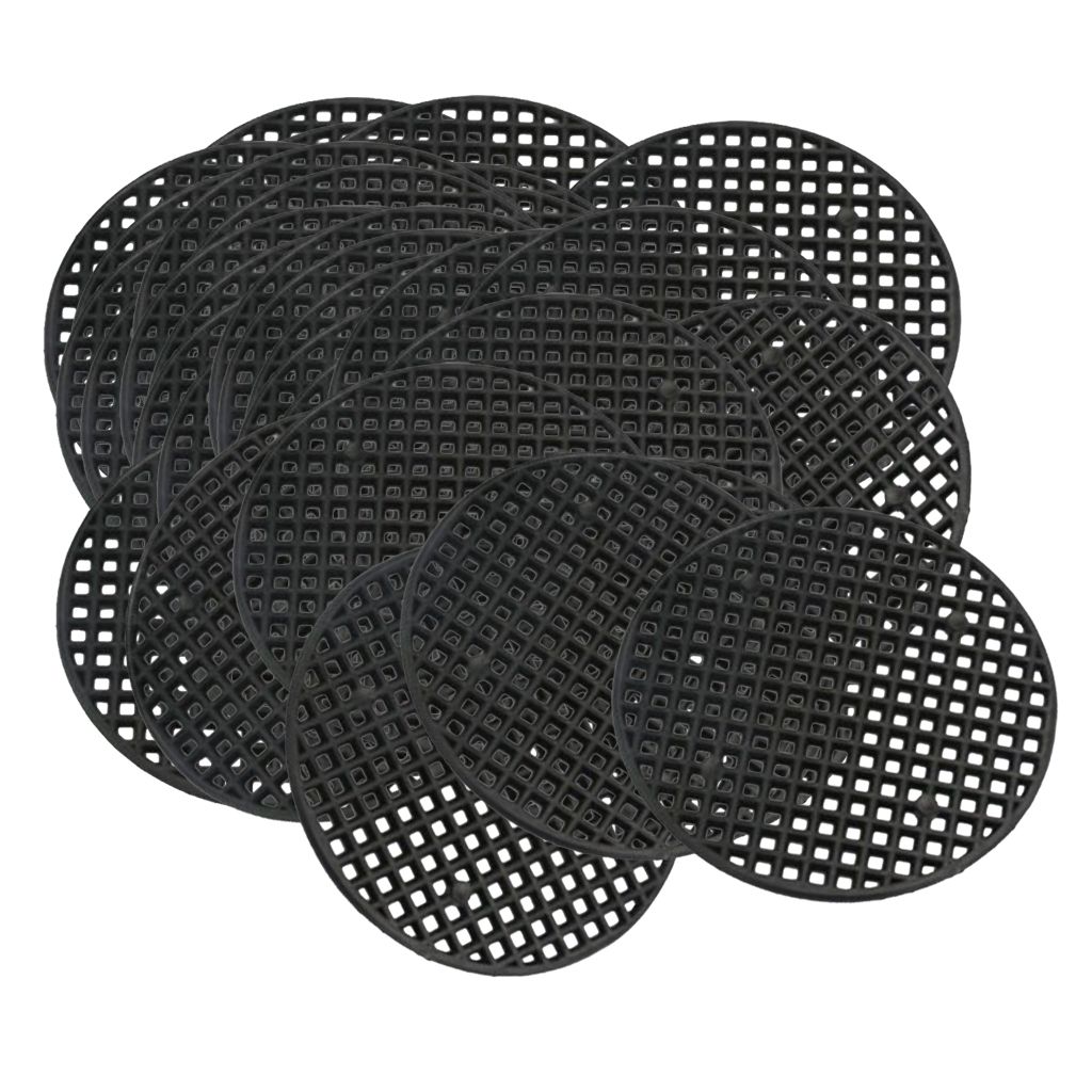 Plastic Drainage Mesh Sheet Bonsai Flowerpot Bottom Net 4.5cm_50Pcs