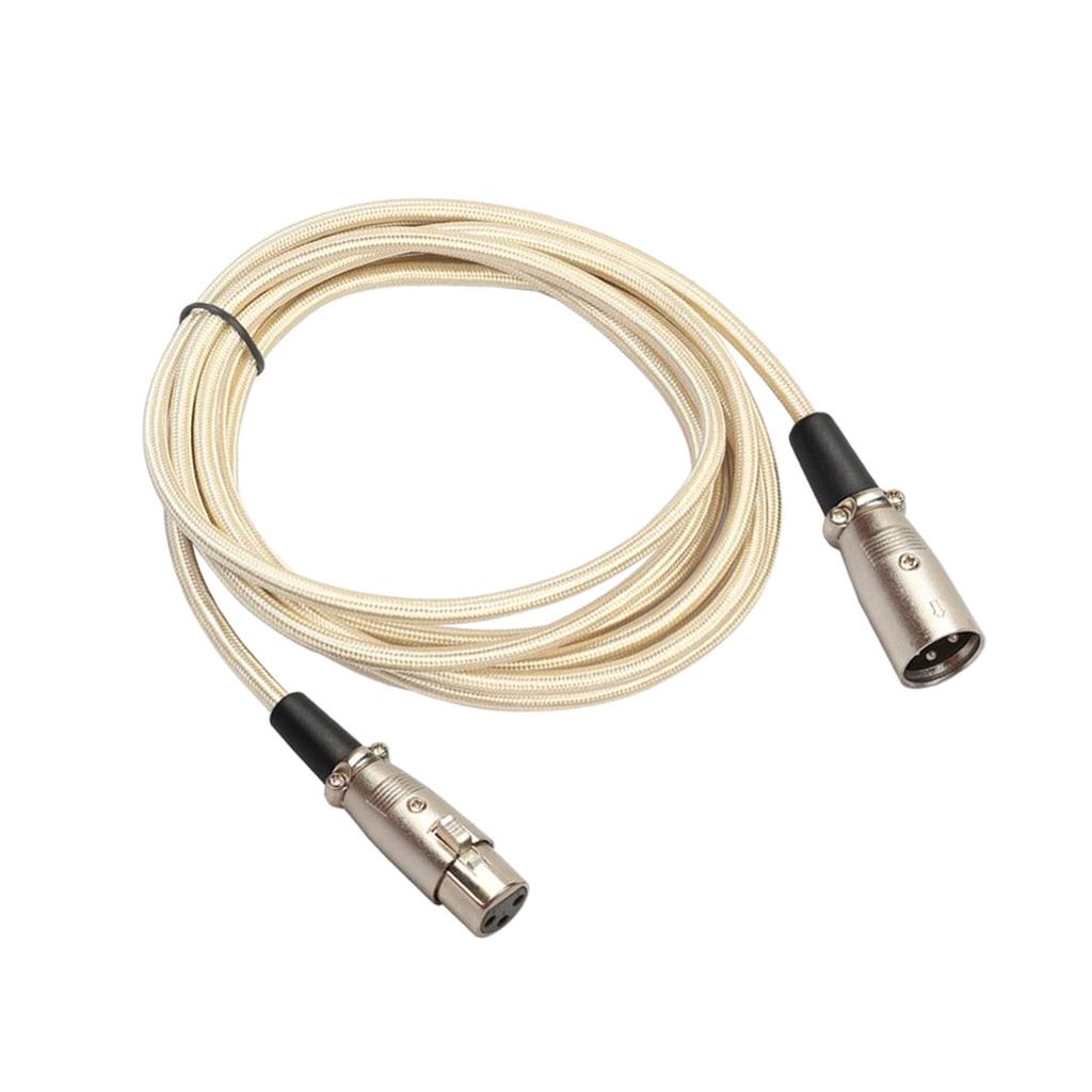 XLR Male to Female Microphone Cable Mic Audio Cord for Mixer Amplifier 5m