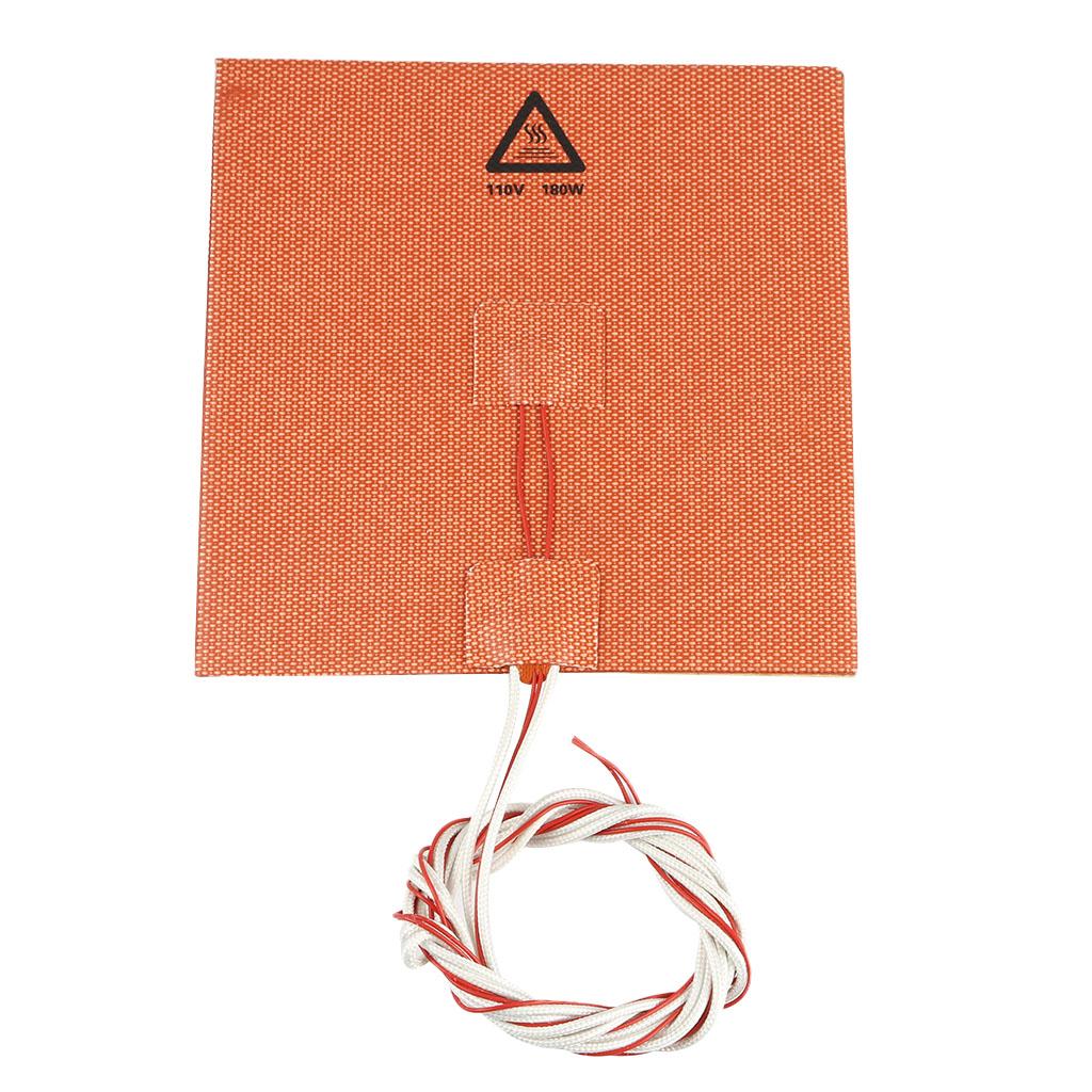 3D Printer Silicone Heated Bed -110V 180W heat plates - 150X150mm
