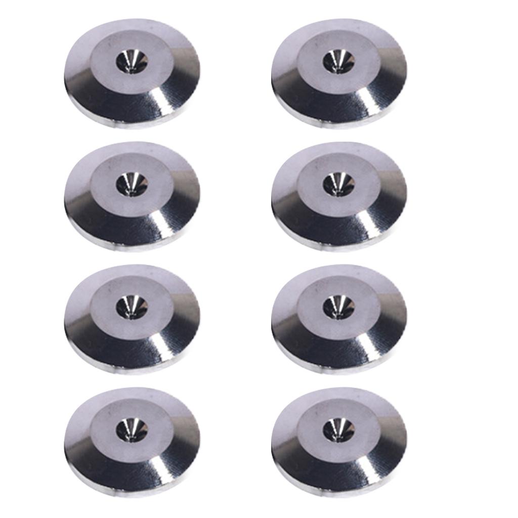8x Universal Speaker Spikes Pads Mats for HiFi Amplifier CD DVD Player Black