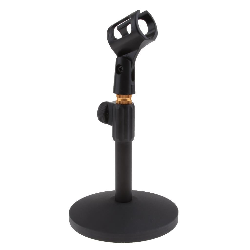 Stainless Steel Microphone Stand Desktop Microphone Rack for Conference B