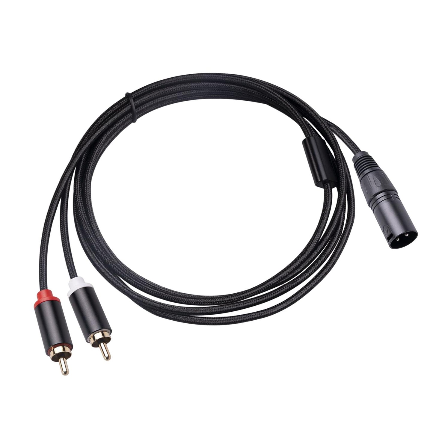 XLR to Dual Cable HiFi Stereo for Phones Mixers Home Theater Components 2m