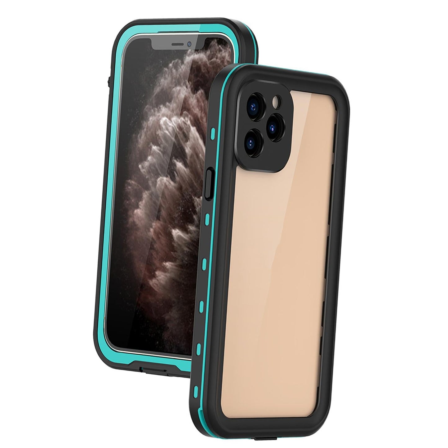 Waterproof Phone Case Full Body Sealed Protective Cover for 12Pro Blue