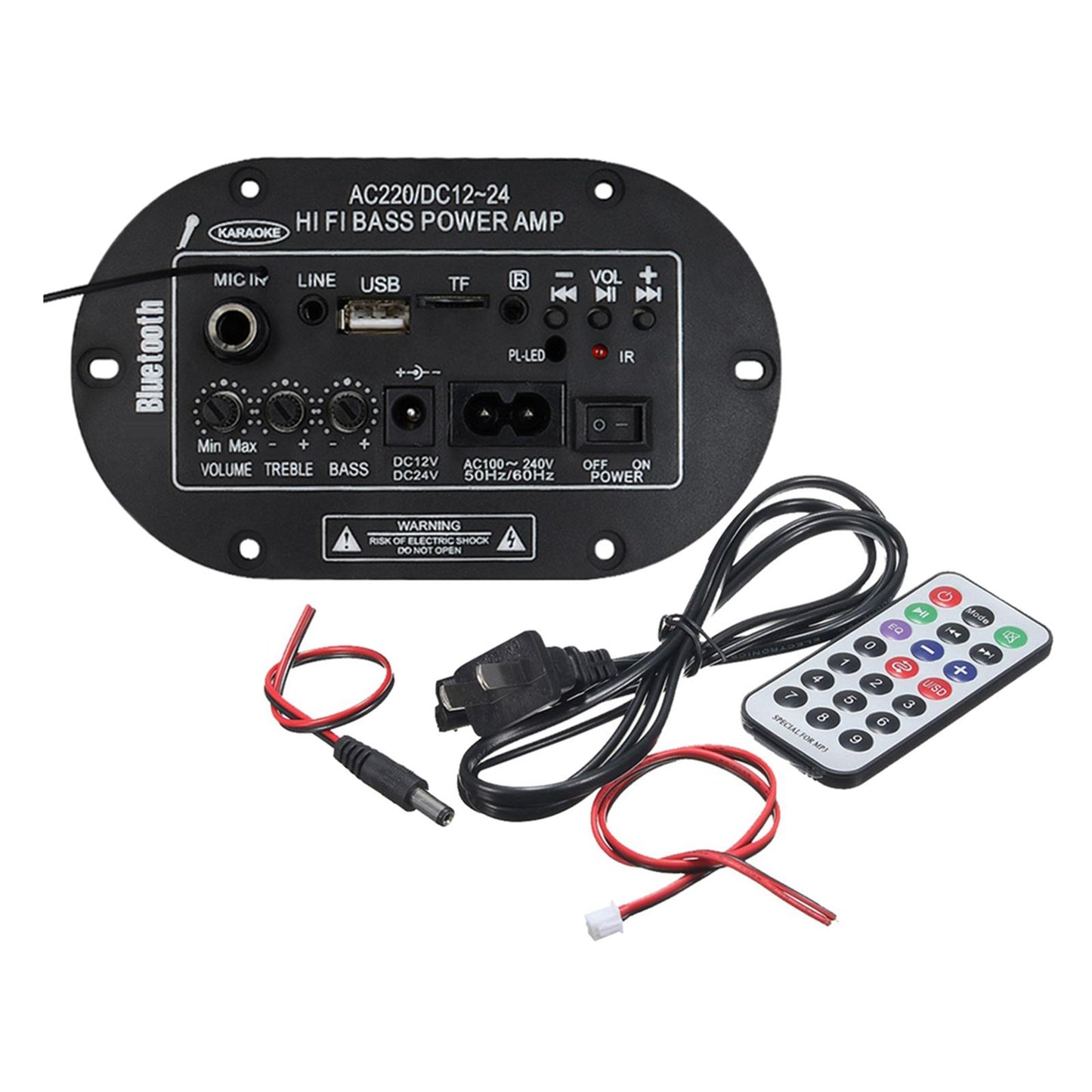 Digital Power Amp Built in Bluetooth Microphone Mono Power Amplifier Board