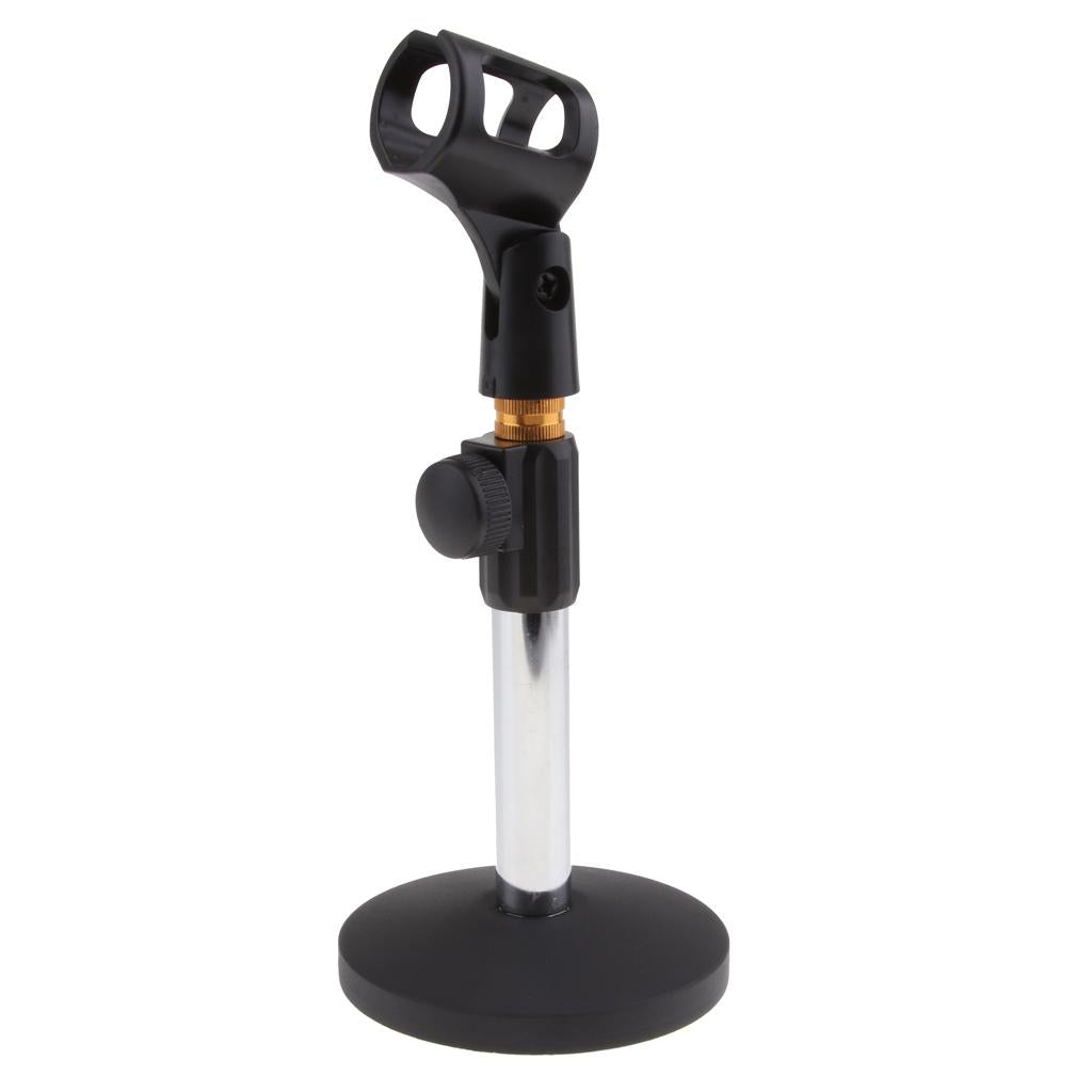 Stainless Steel Microphone Stand Desktop Microphone Rack for Conference C