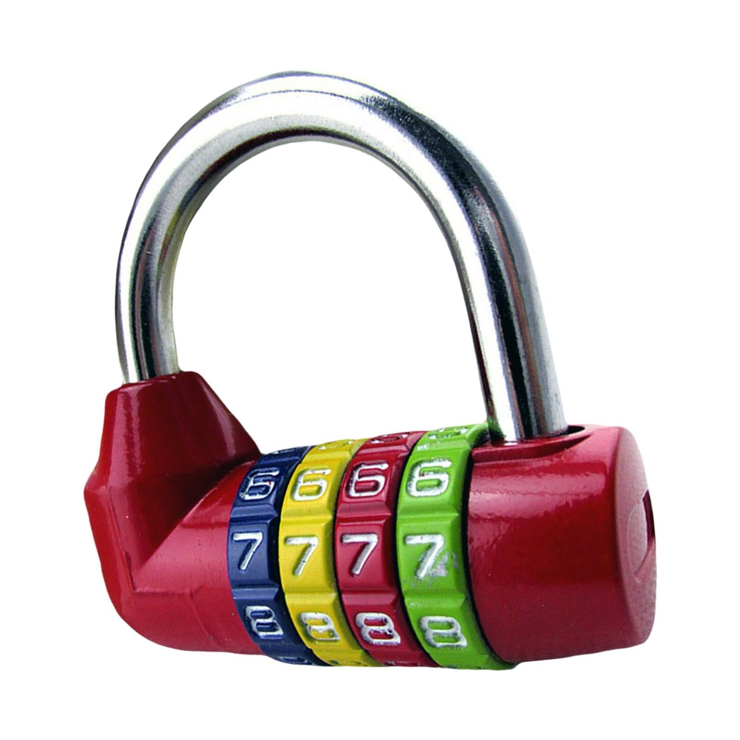 Waterproof 4 Digit Combination Safe Padlock Number Lock Gym Locker Red