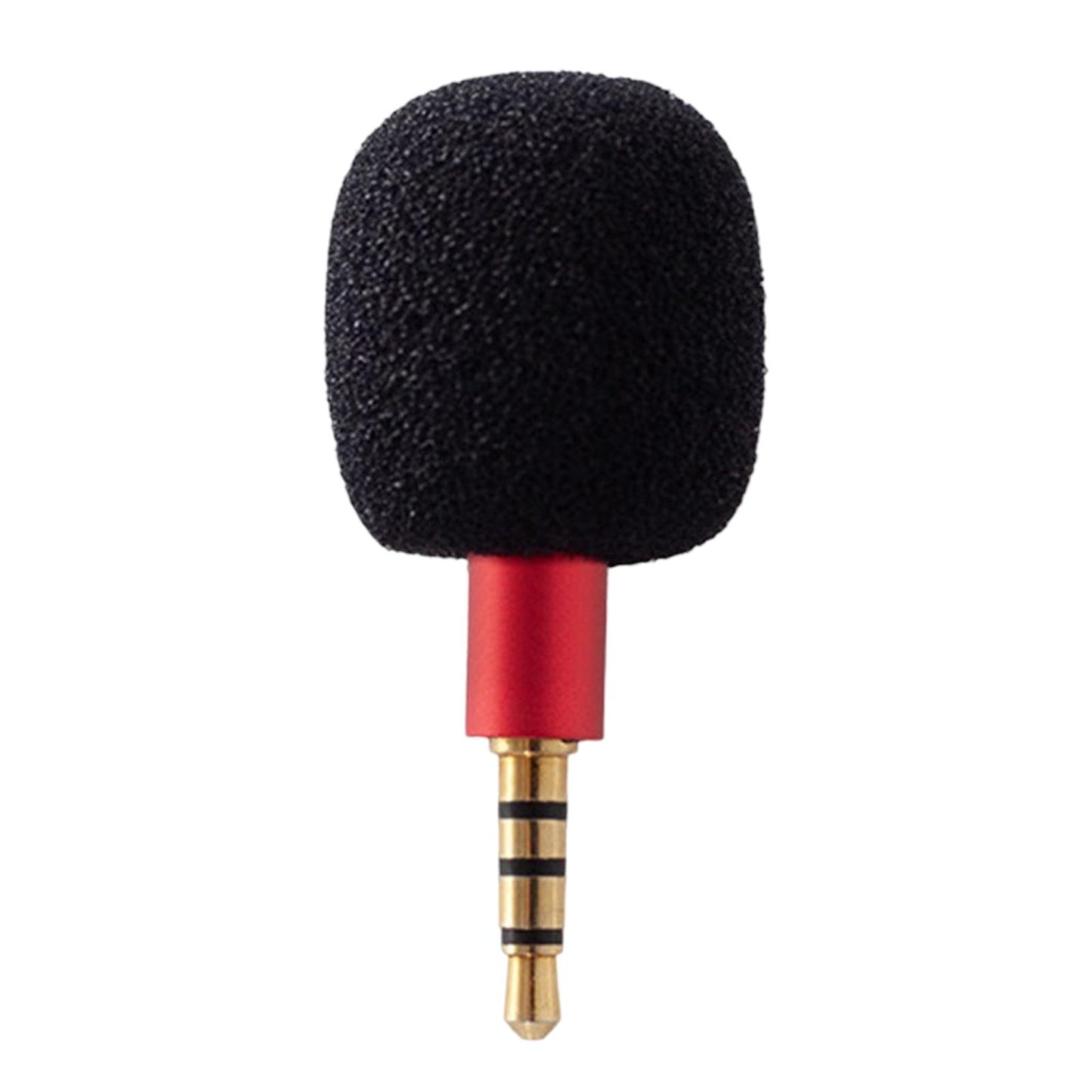 Mini Condenser Microphone Anti Interference for Cell Phone Red Four Level