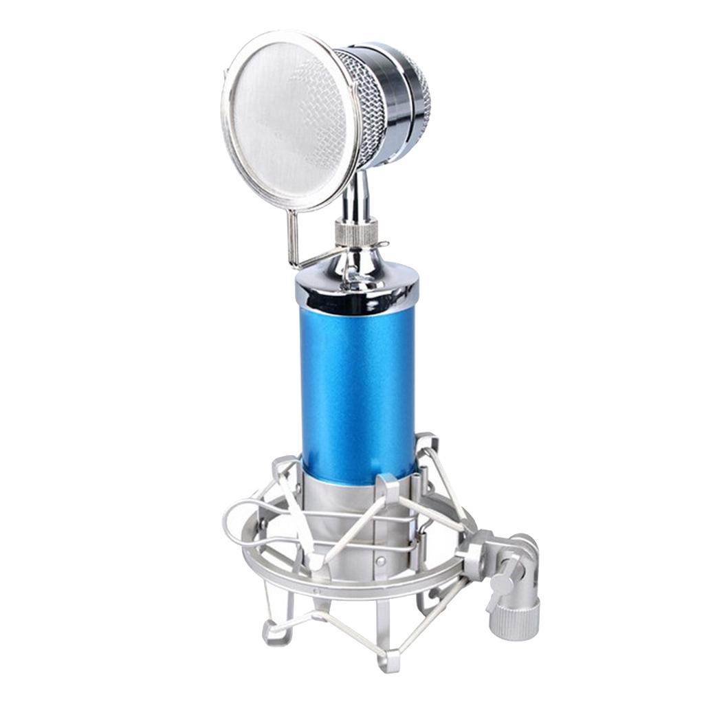 Mini Condenser Mobile Phone Microphone for Karaoke Multi Colors Blue