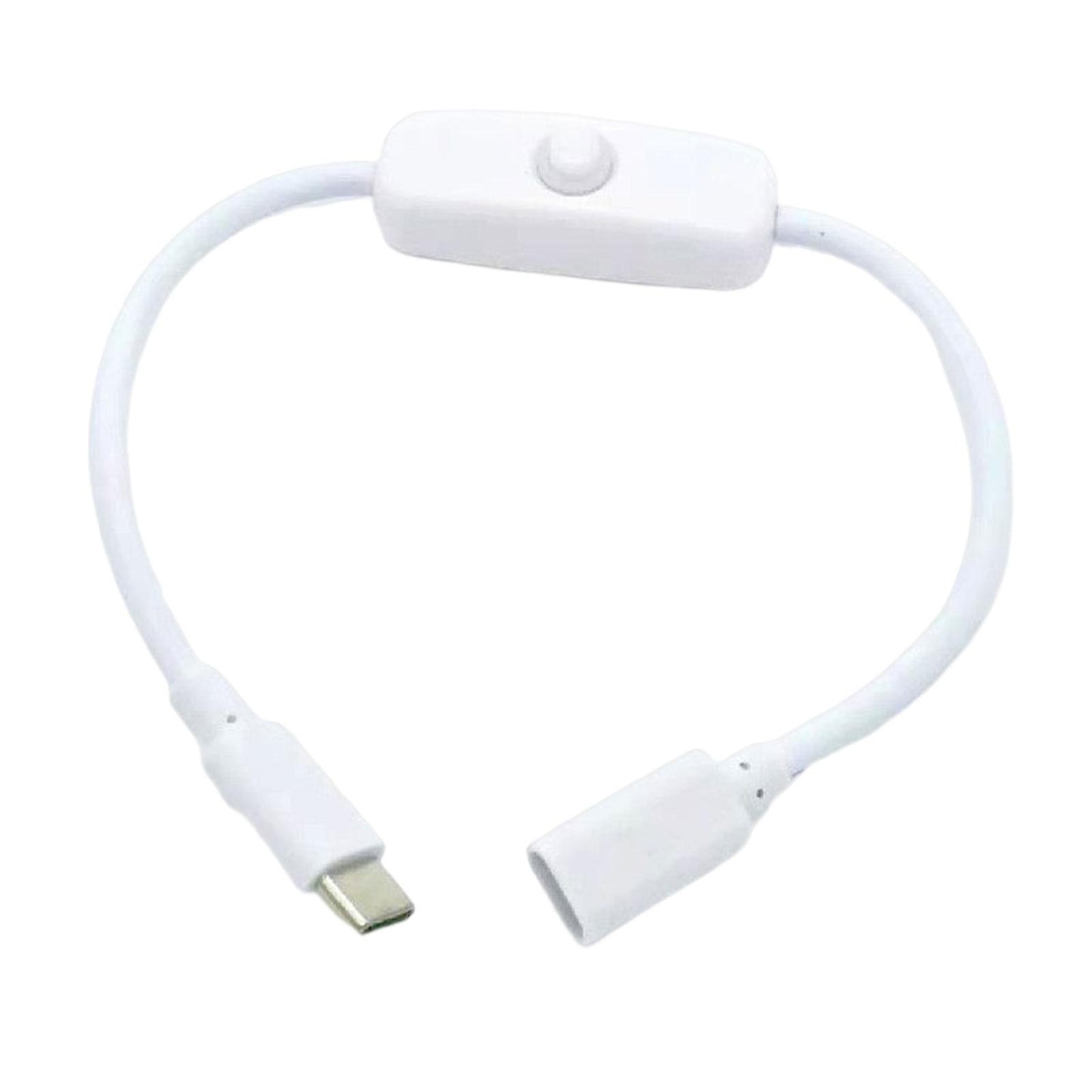 Type C Male to Female Usb C High Speed for Desk Lamp LED Light Bar Computer White