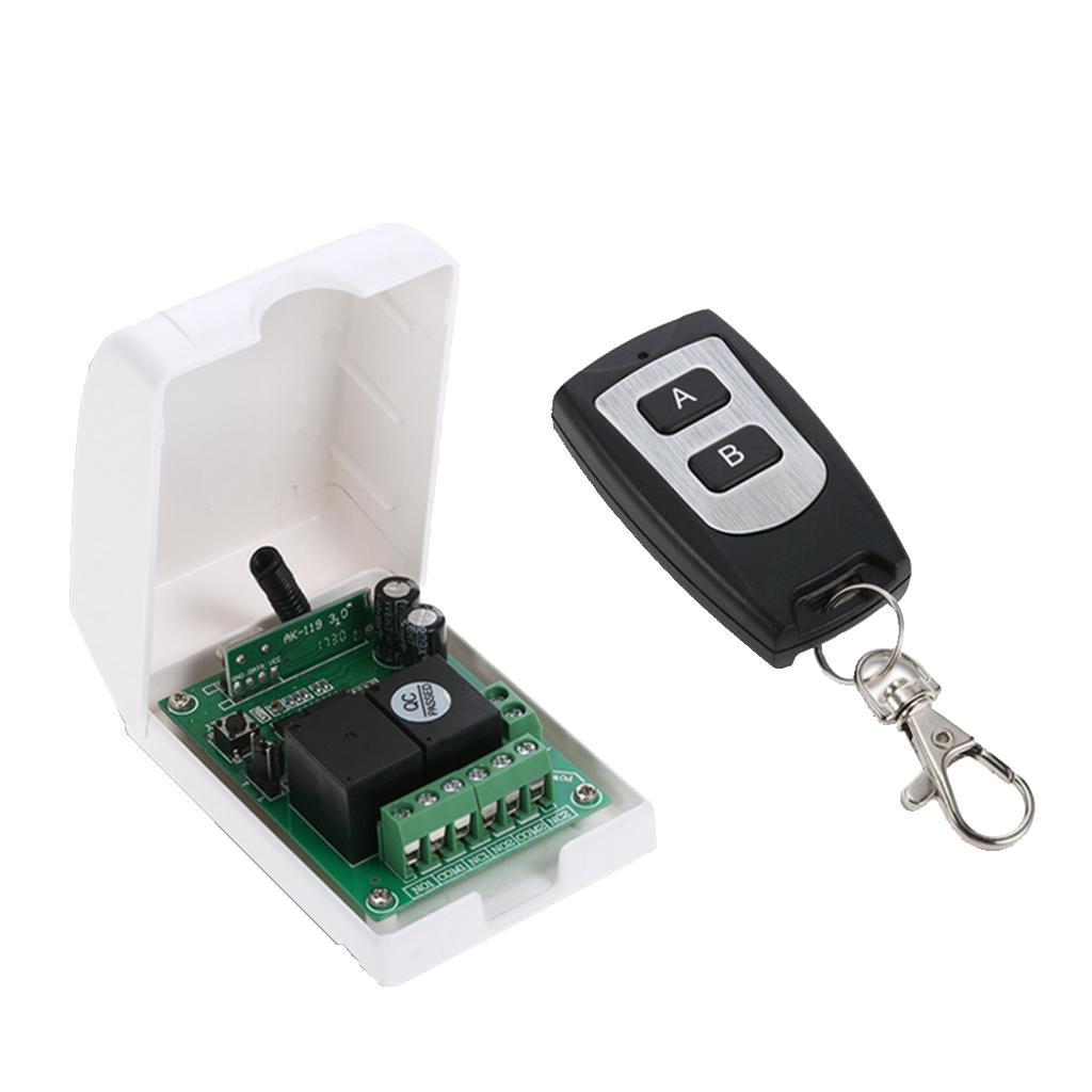 DC 12V Relay Wireless RF Remote Control Switch Transmitter with Receiver