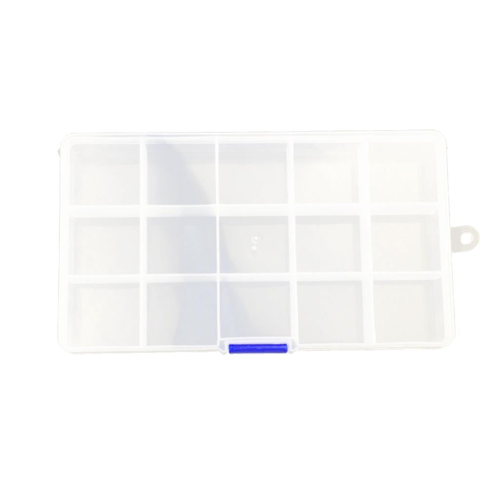 1pcs Detachable 15 Slots Plastic Components Tool Storage Cases Boxes