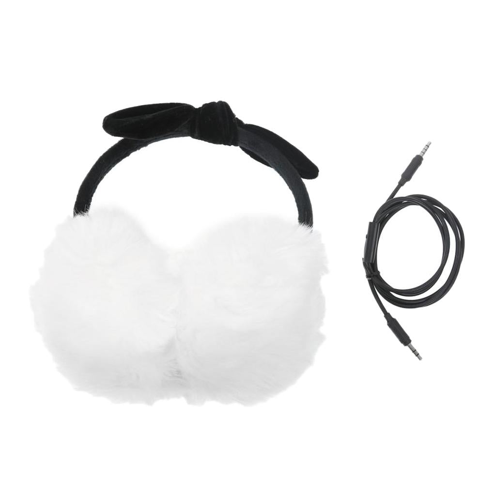3.5mm Headset Earpiece Earmuffs with Detachable Cable For Mobile Phone