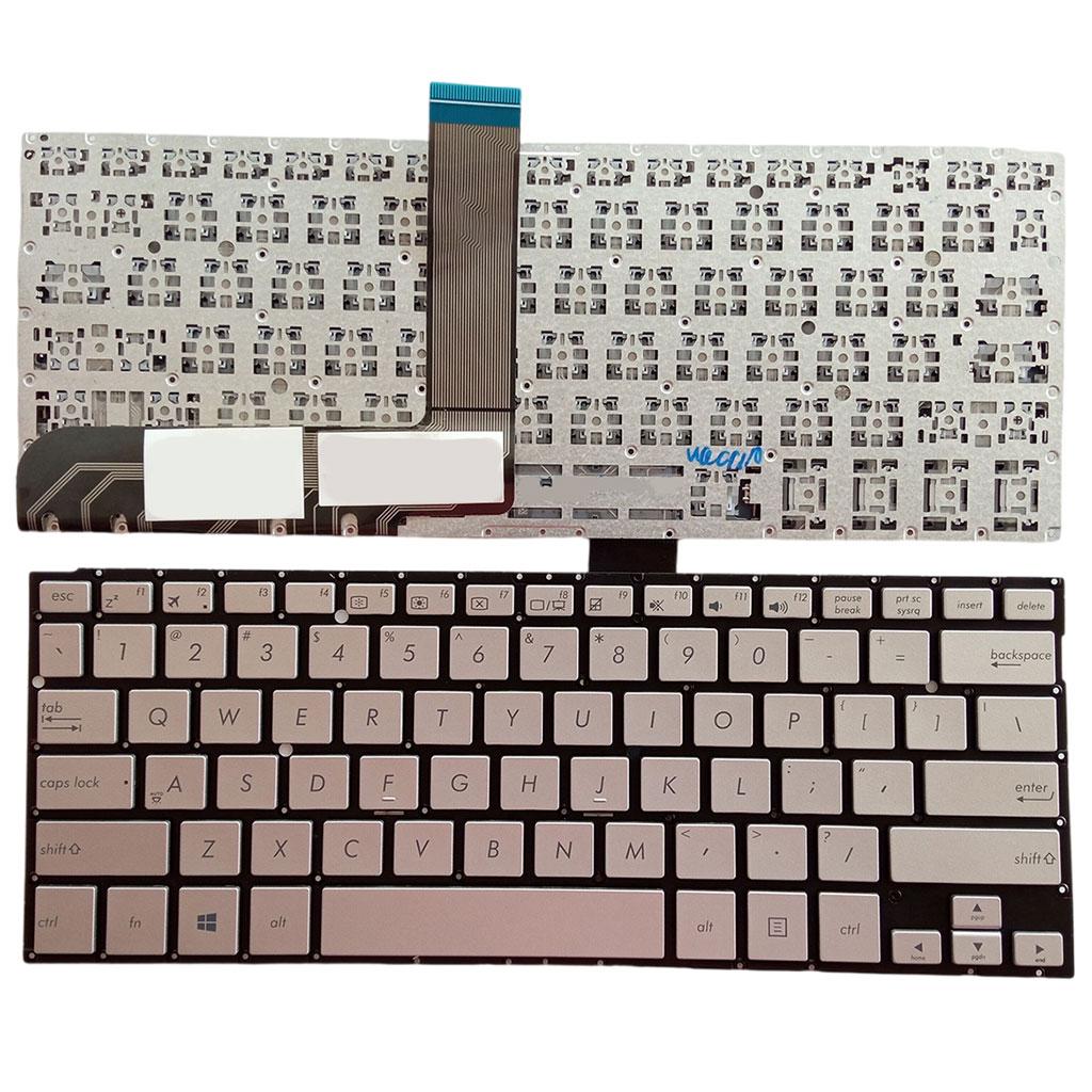 Keyboard US Layout Ergonomic Accessories Silver Basic for ASUS TP300 TP300L