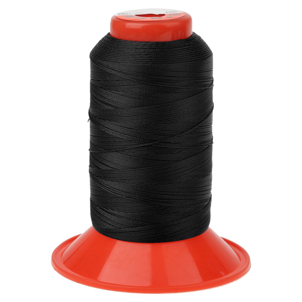 500 Meters Strong Bonded Nylon Tent Backpack Sewing Thread Cord Black