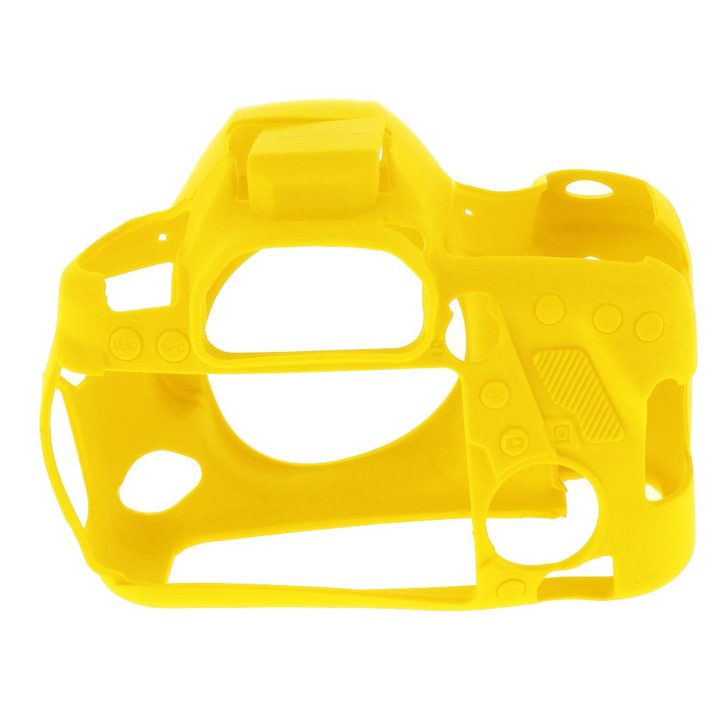 Protective Soft Silicone Skin Case Cover, Easy to Use and Convenient to Remove for Canon 6DII Yellow