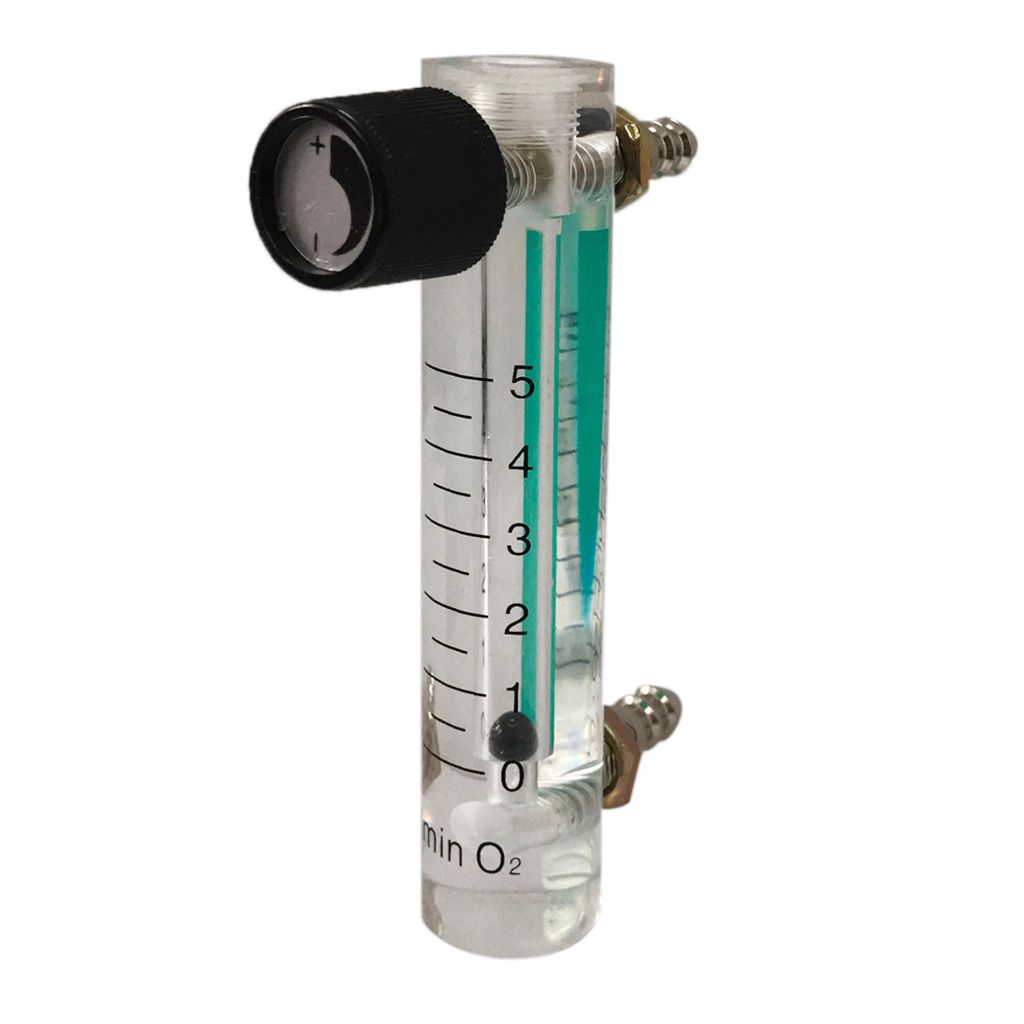 Oxygen Flow Meter Flowmeter with Control Valve for Oxygen Air 0-5L