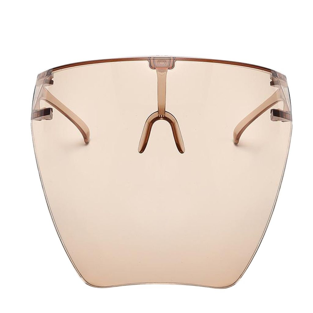 Full Face Shield Protective Guard Transparent Glasses Visor Tawny