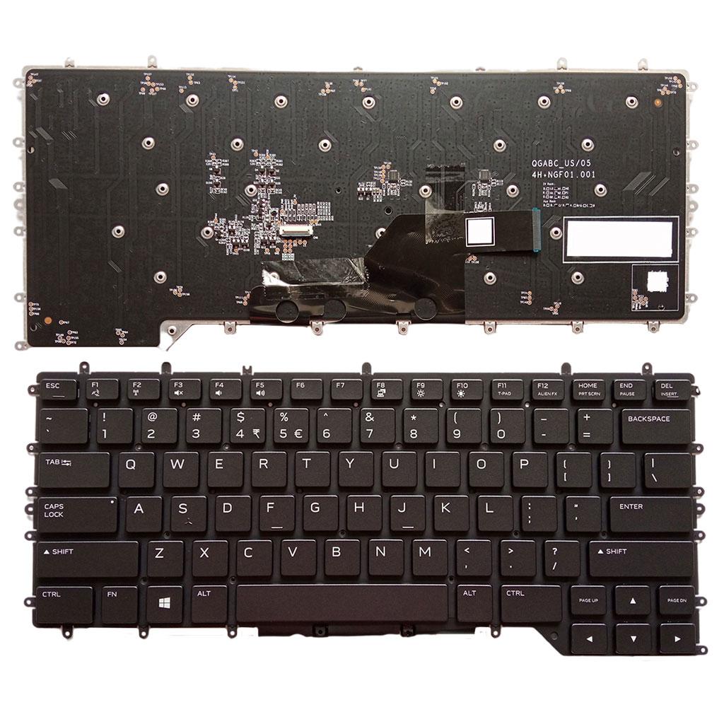 Backlit Keyboard US Layout Black for Dell Alienware M15 R3 R4 M15 R3 0Xjydd