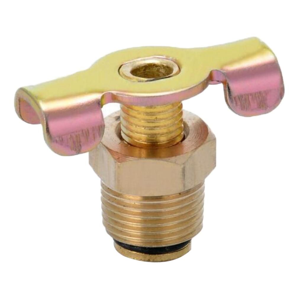 3/8" NPT Brass Air Compressor Tank Petcock Water Drain Valve Replace Part
