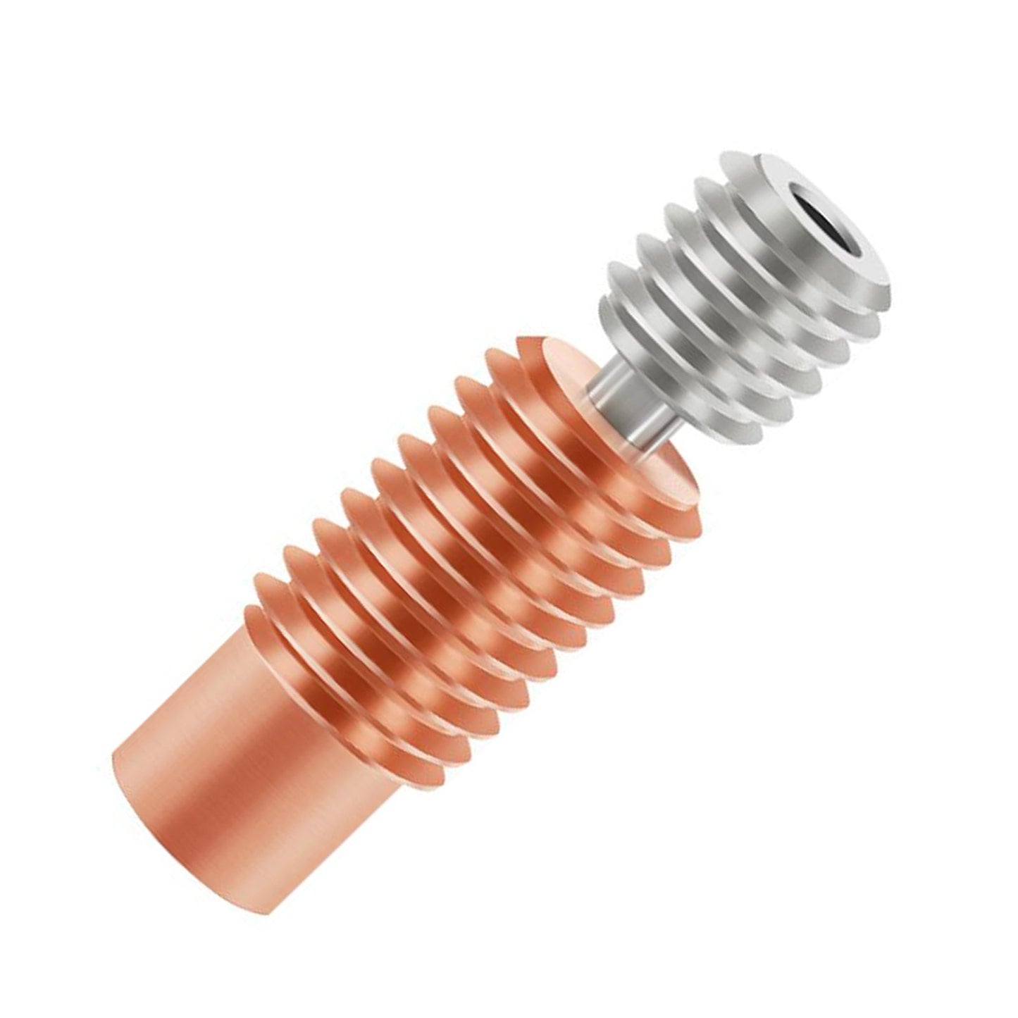 Bimetal Throat Replaces for V6 1.75mm 3D Printer Durable Threaded Version