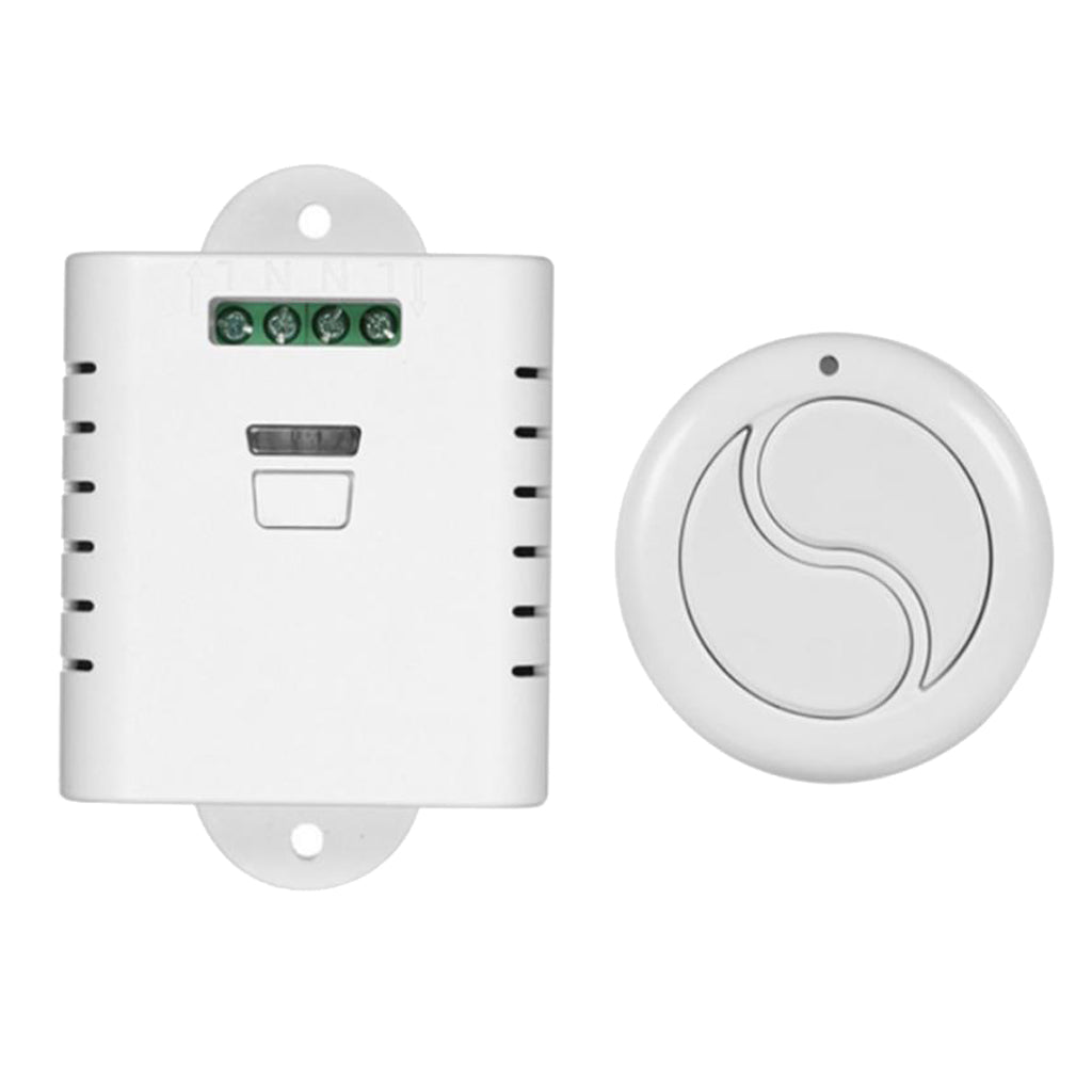 1 Channel Receiver With 1 Round Double-Key Remote Control Switch-433mhz