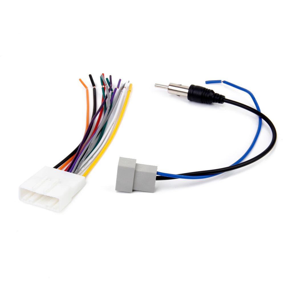 Car DVD Radio Install Stereo Wire Harness Plugs Antenna Adapter for Nissan