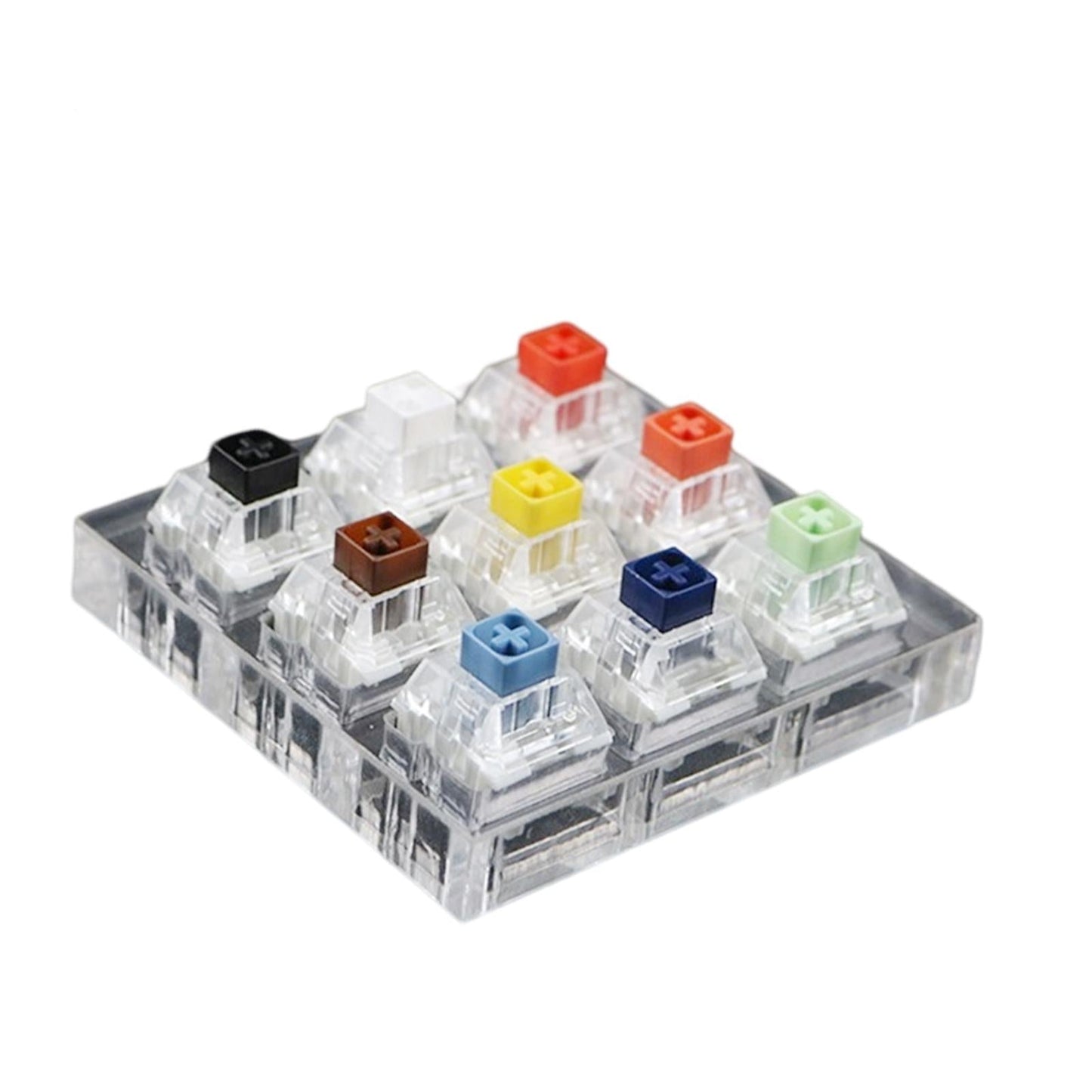 Customized DIY Testingclear Keycaps Mechanical Keyboard for Kailh Box 9 keys