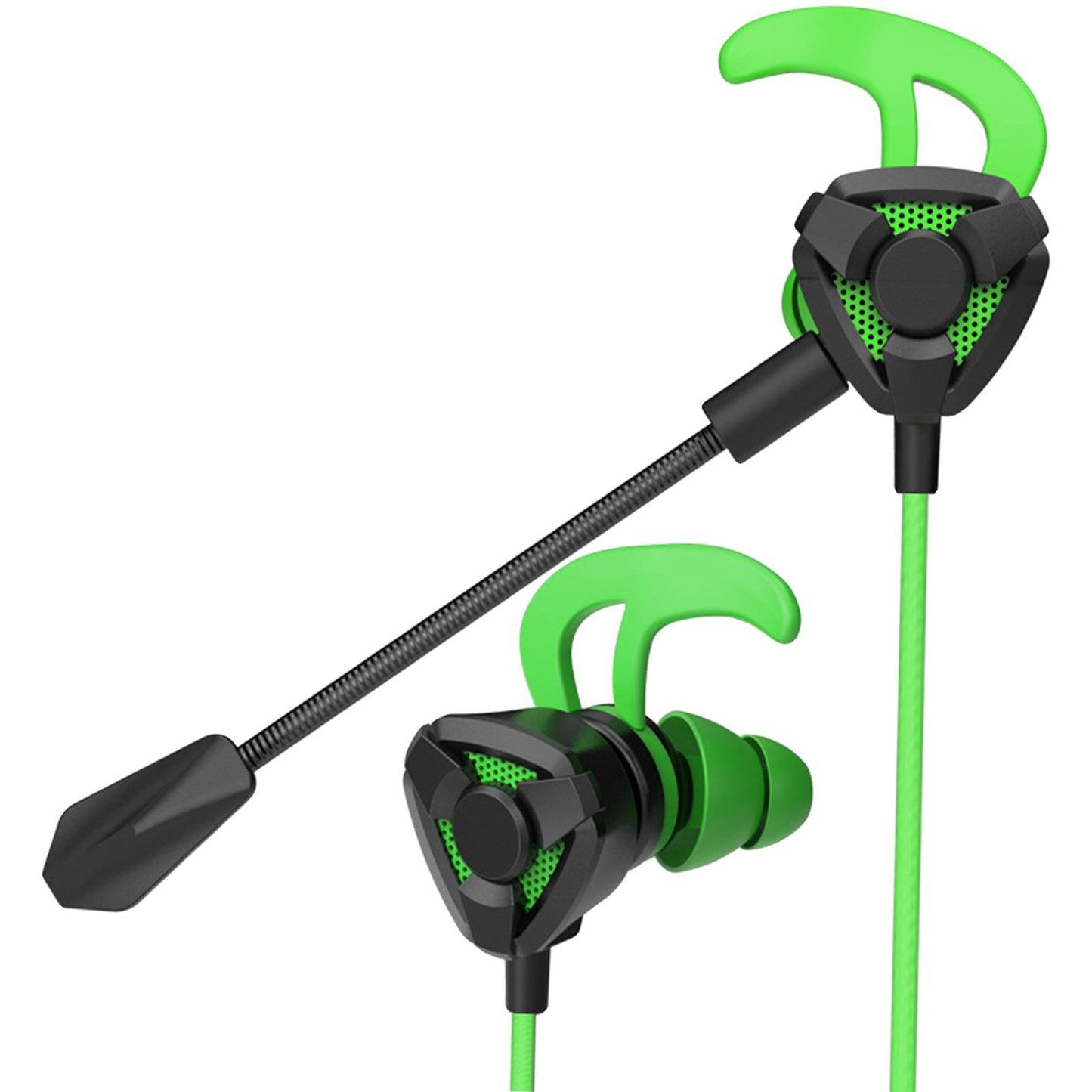 Gaming in Ear Headset Deep Bass for Laptop Games Mobile & PC G9 Black Green