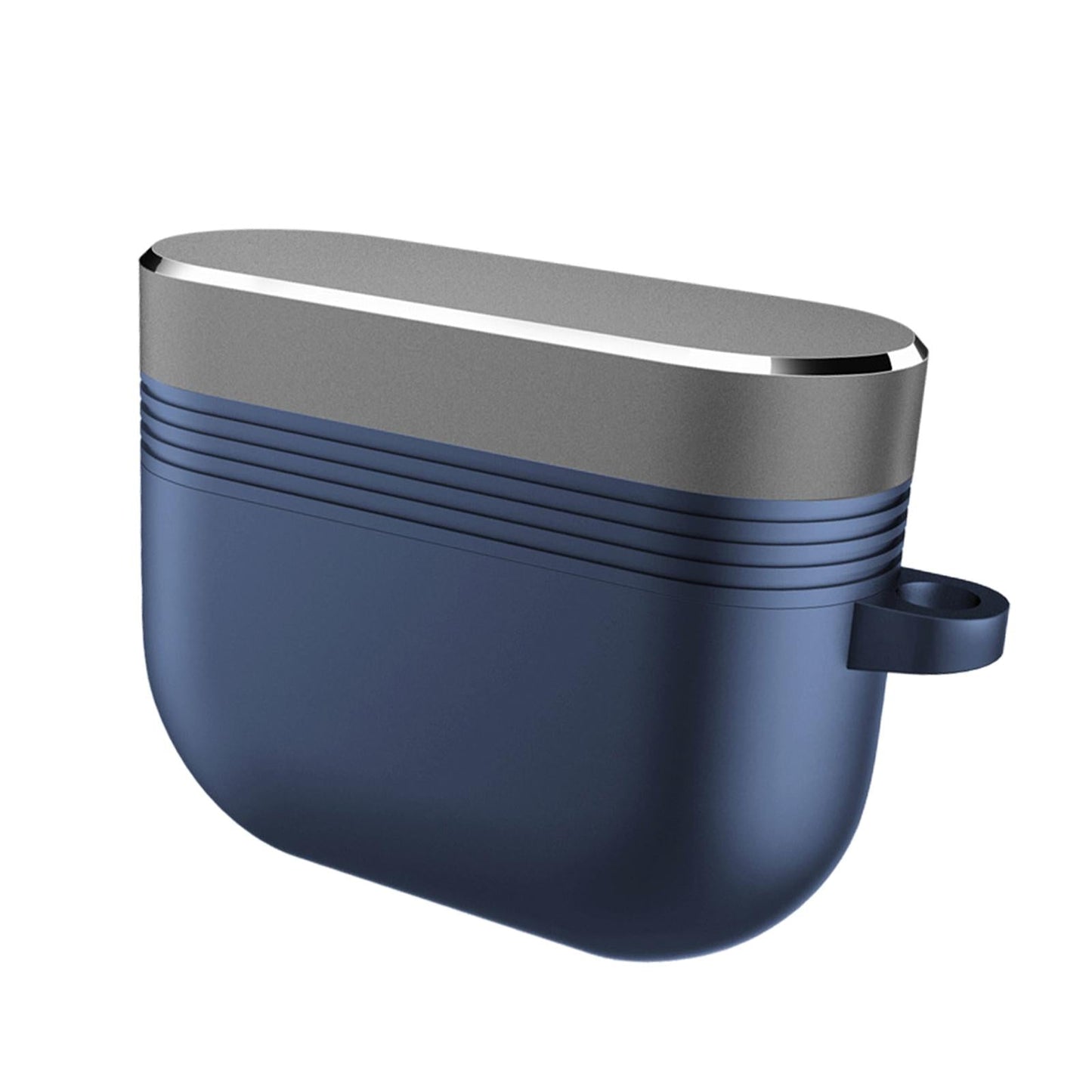 Earpiece Protective Cove Case w/ Carabiner Cool Hard Shell Dustproof Outdoor Blue Gray